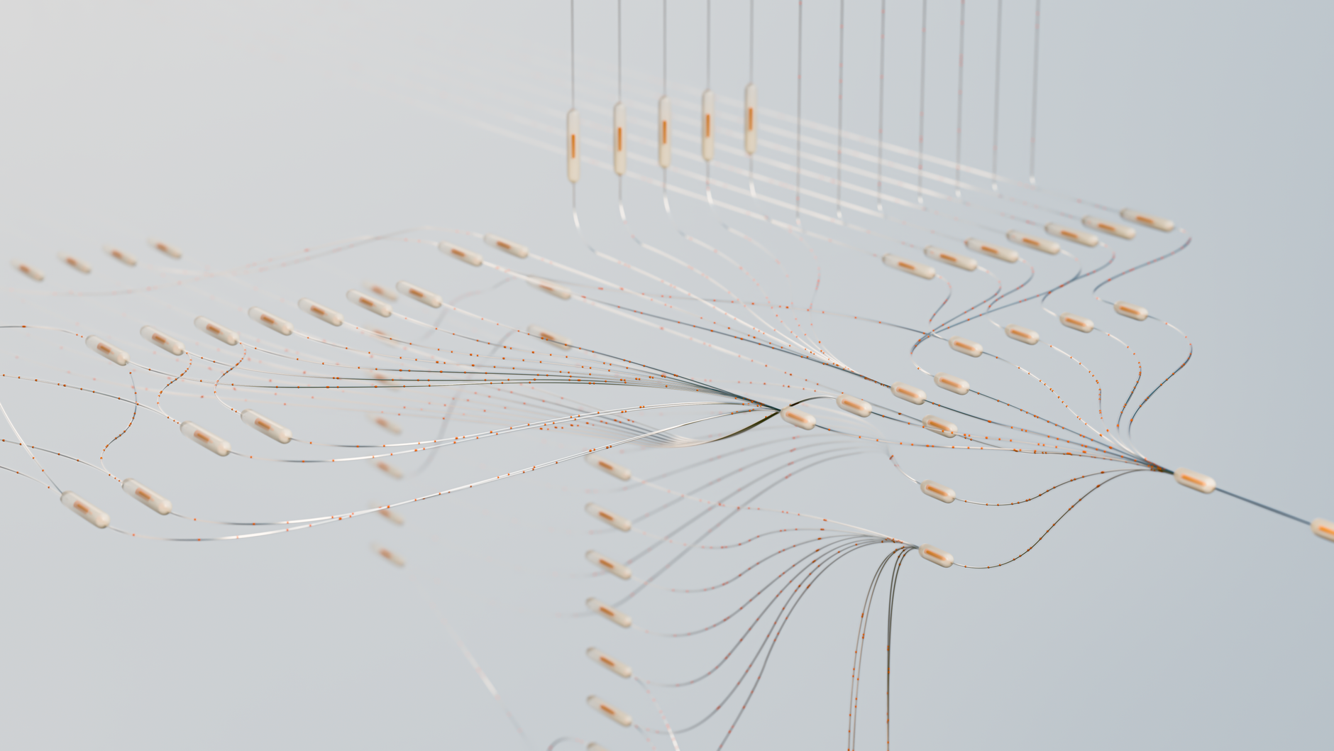 A complex network diagram illustrating the interconnectedness of AI, genomics, microbiome data, and personalized health outcomes, with Vespellar Nexus at its core.