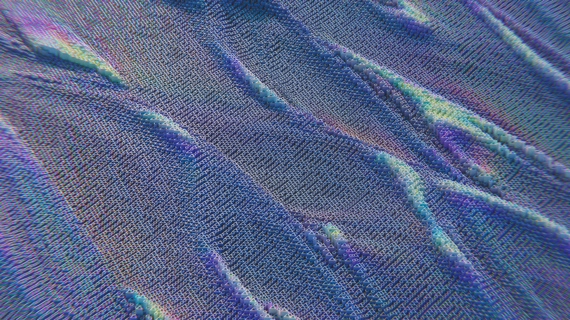 A futuristic, abstract visualization of interconnected data streams representing DNA, microbiome, and AI algorithms, glowing with a sophisticated, ethereal light.