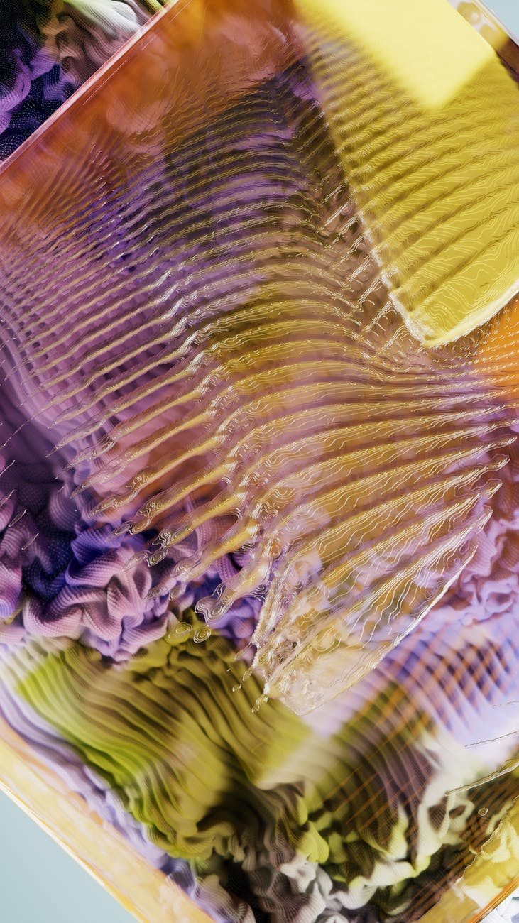 A microscopic view of diverse gut bacteria, rendered in vibrant colors, with subtle digital overlays indicating AI analysis points.